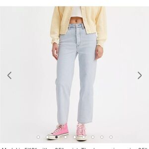 Levis Ribcage 28x28 Straight Ankle Jeans